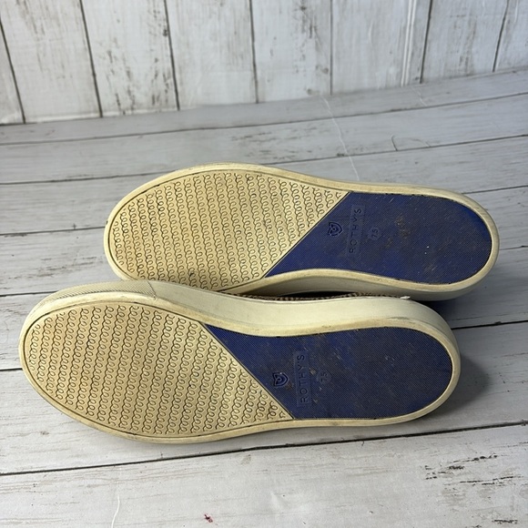 Rothy's The Chelsea Sneaker Brown and Cream Herringbone - Picture 7 of 12